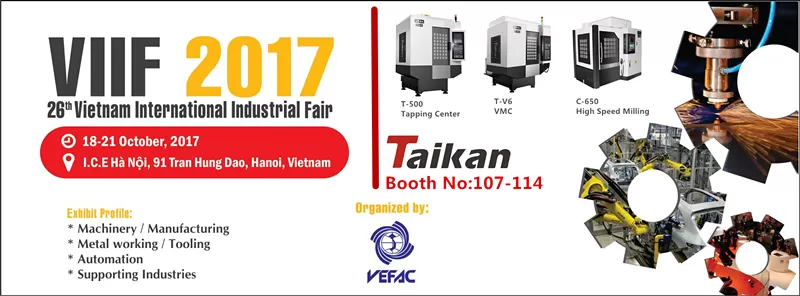 Taikan assisterà VIIF 2017 ad Hanoi Vietnam
