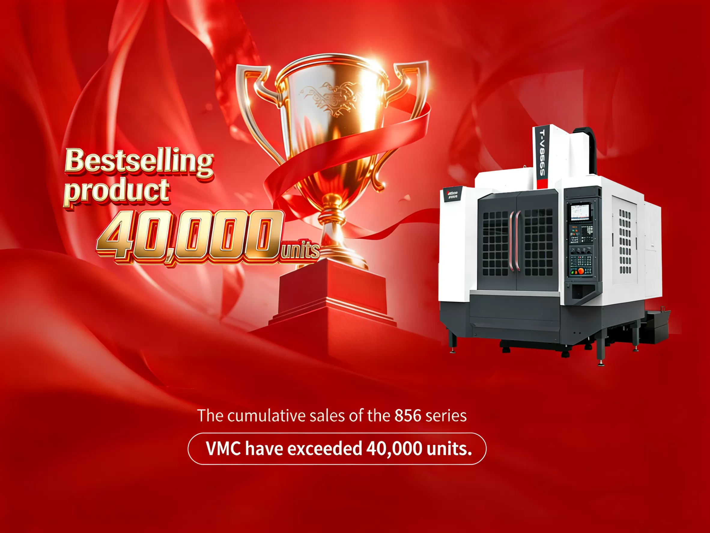 Taikan Machine Serie 856 Centro di Lavoro Verticale supera le 40.000 unità