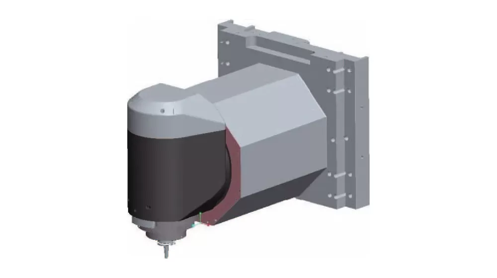 Testa di fresatura oscillante CNC a design indipendente